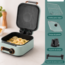 Grill Elétrico Multifuncional com Painel Touch e Controle de Temperatura + BRINDE: Kit de Utensílios para Churrasco.