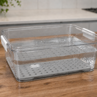 [Leve 10 e Pague 5] Potes Herméticos Transparentes de Plástico Resistente com Tampa Antivazamento.