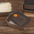 Kit com 16 Potes de Aço Inoxidável Linha Premium, com Tampas Antivazamento, Resistentes ao Freezer e a Altas Temperaturas