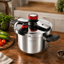[Leve 2 Pague 1] Panela de Pressão Ultrachef de 3 Camadas de Aço Inoxidável com Alças de Borracha | + BRINDES: Kit de Utensílios de Cozinha.