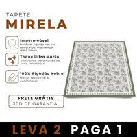[LEVE 2 PAGUE 1] Tapete Estampado Mirela em Algodão e Nylon (Leveza, Beleza e Conforto!)